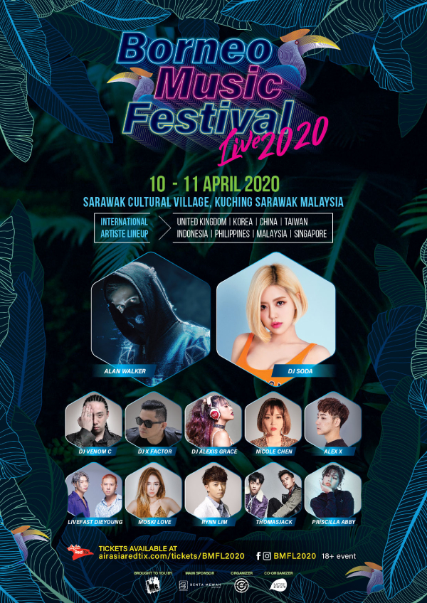 Borneo Music Festival 2020 Borneo 音乐会 东马 砂拉越 Alan Walker 文化村