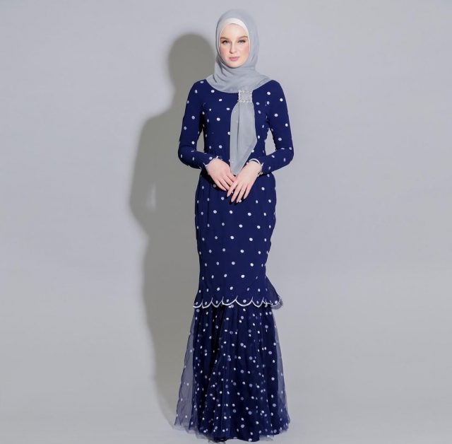 fesyen polka dot untuk hijabista