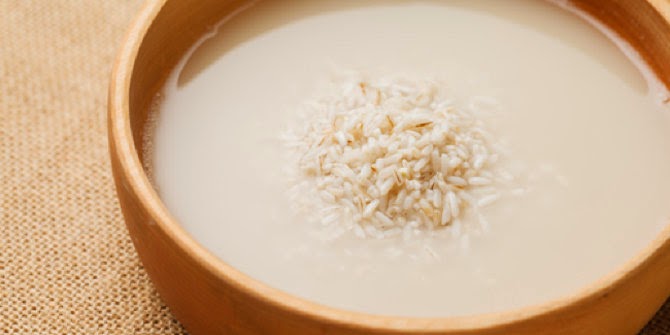 khasiat air beras untuk kecantikan